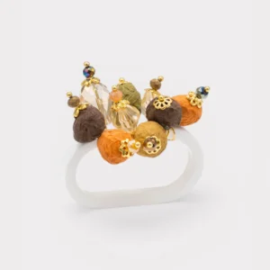 ANELLO A DUE DITA AMBRA