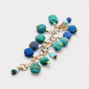 BRACCIALE GRANI AZZURRO